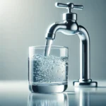 DALL·E 2025-02-24 12.51.12 - A high-quality illustration of a clear glass being filled with pure, fresh drinking water from a faucet. The water is crystal clear with light reflect